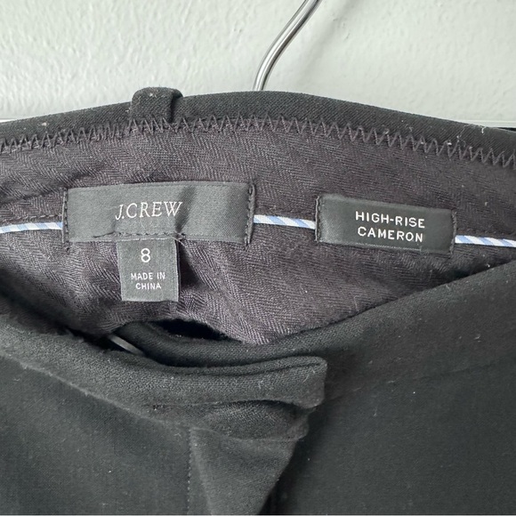 J. Crew womans black High-rise Cameron pant Size 8 - Picture 7 of 11